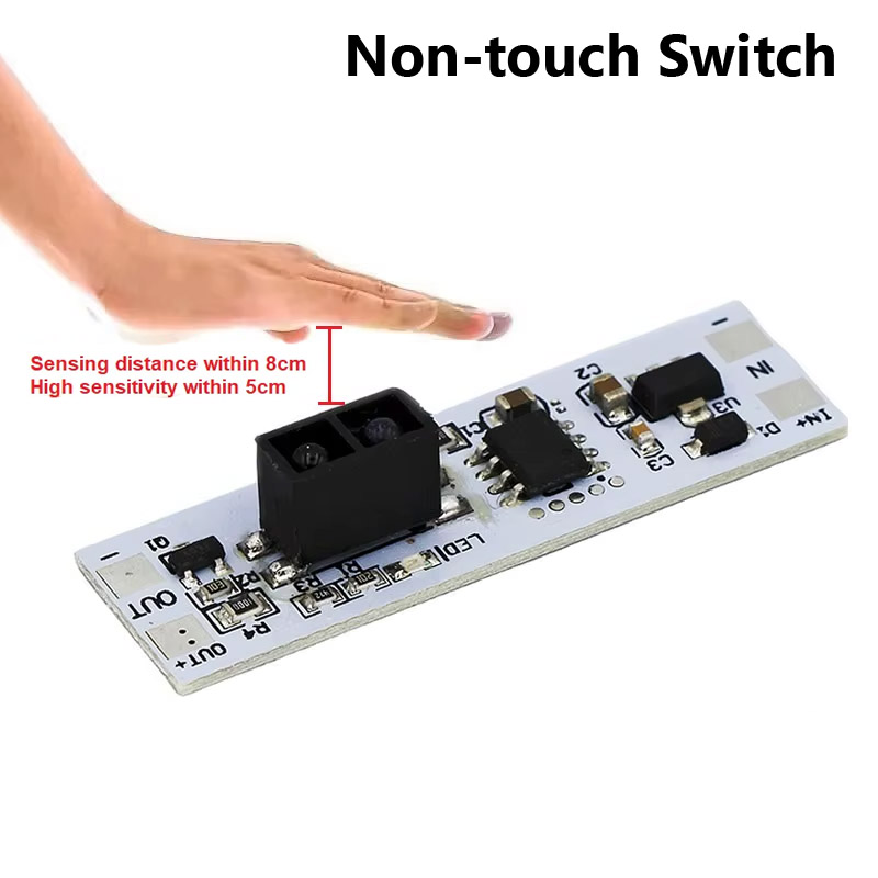 Hand Sweep Switch 3A 12V-24V 72W Hand Wave Scan Sensor Switch ON/OFF DIY