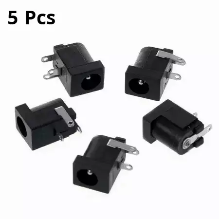 5Pcs DC-005 Power Jack Plug 3 Pin Female Socket 5.5mmx2.5mm