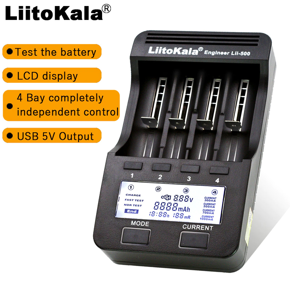 Liitokala Engineer Lii-500 18650 Lithium Battery Capacity Tester