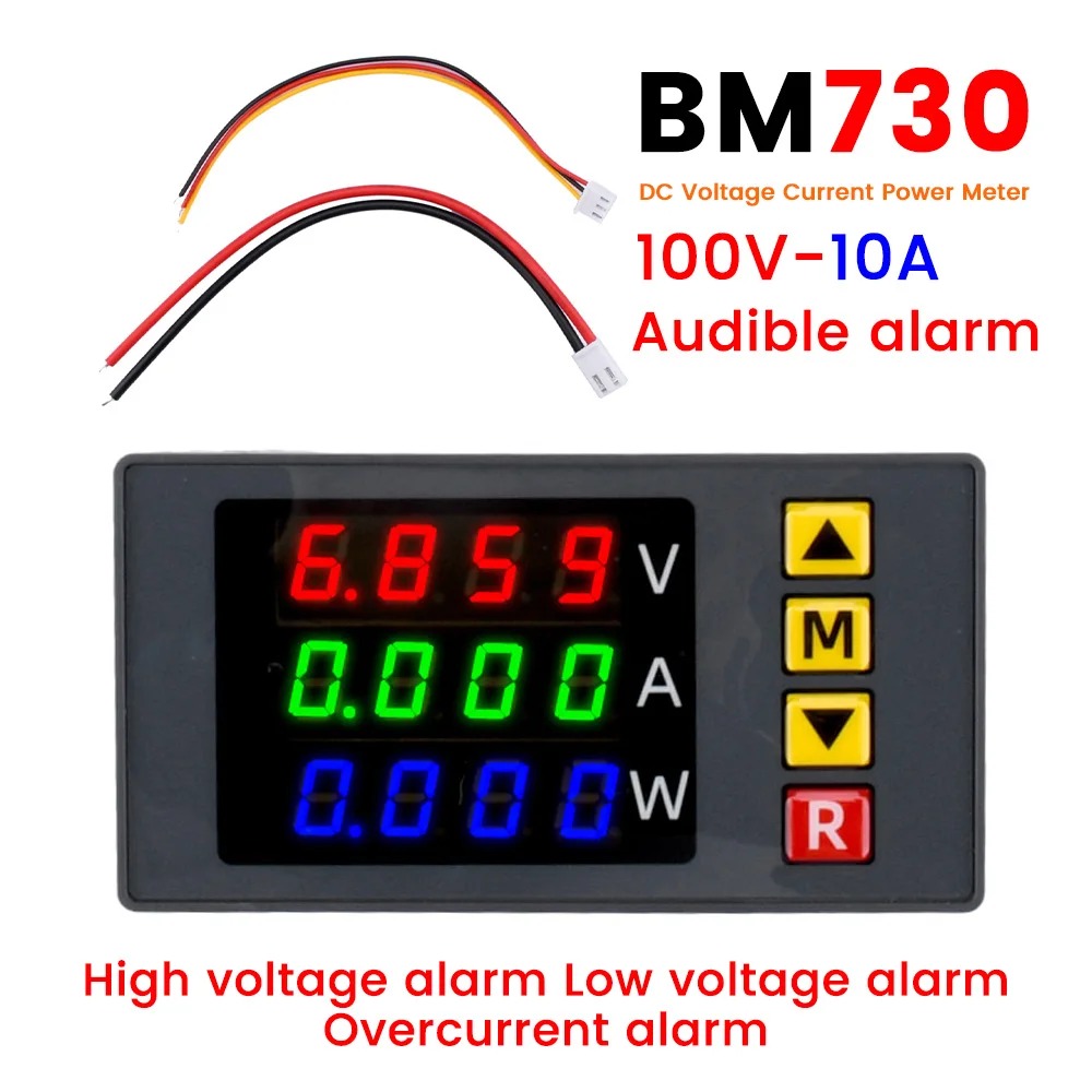 BM730 DC7V~30V Voltmeter Ammeter Tester with Buzzer Alarm