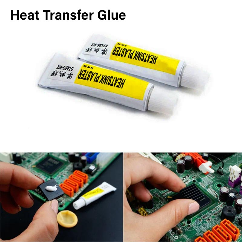 Thermal Adhesive Glue For TRANSISTOR MOSFET IC CHIP VGA RAM LED IC 8CKC Cooler Radiator Paste