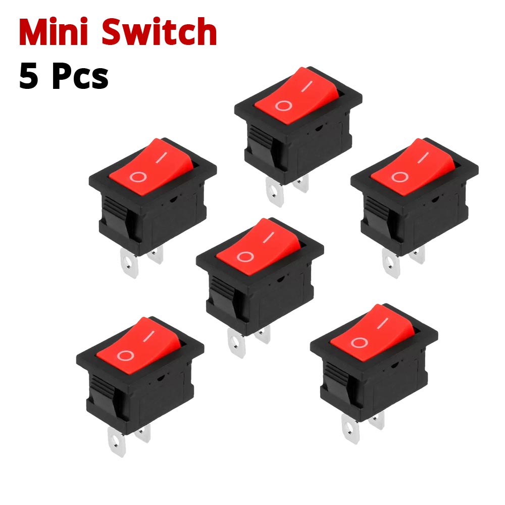 Rocker Switch KCD11 Power On Off Mini Switch Red Black