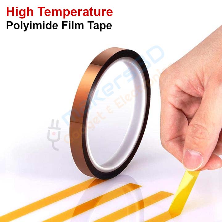 High Temperature Heat Tape Thermal Polyimide Insulation 7mm Wide Adhesive Tape