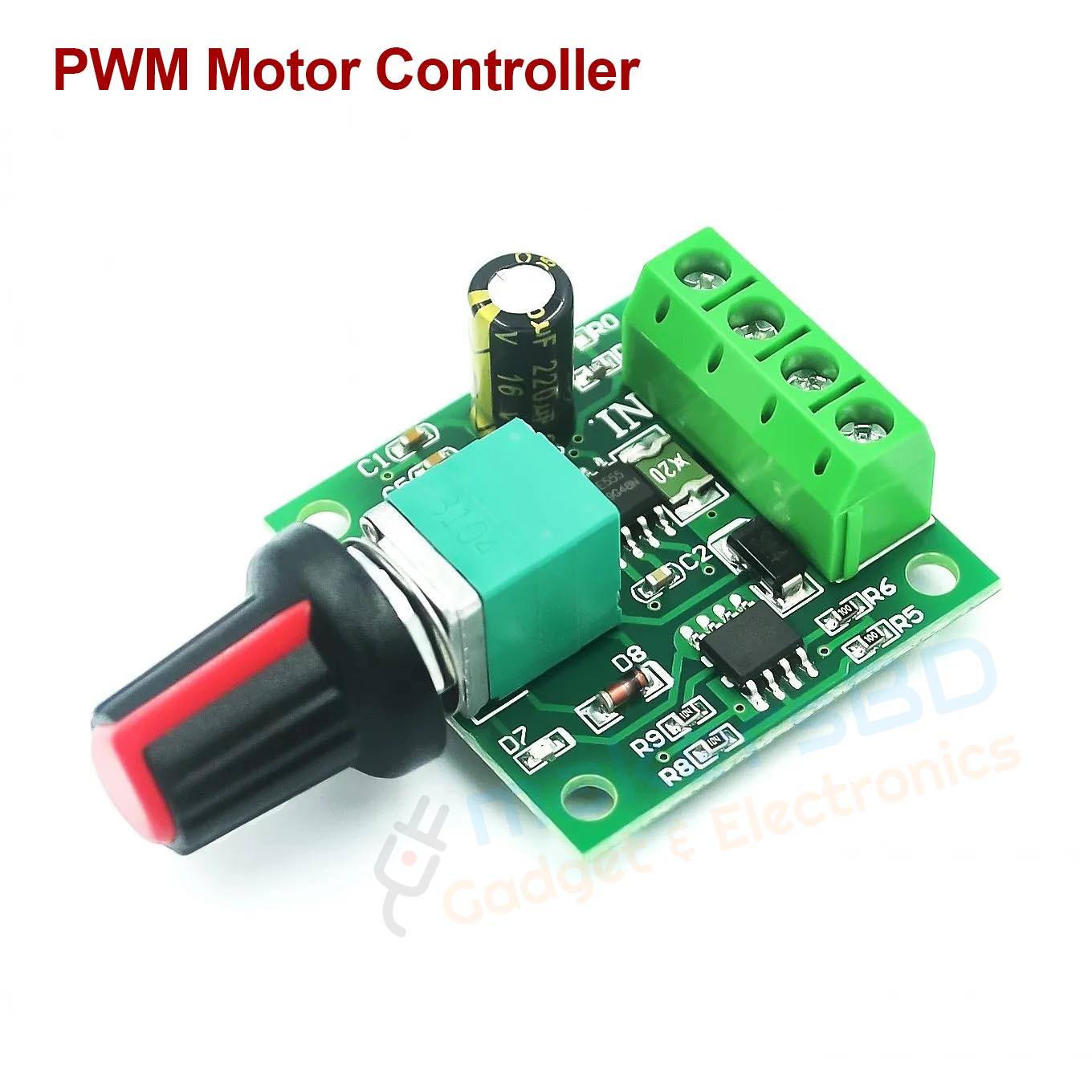 PWM Motor Speed Controller 0-100% Low Voltage Speed Regulator DC 1.8V 3V 5V 6V 12V 2A