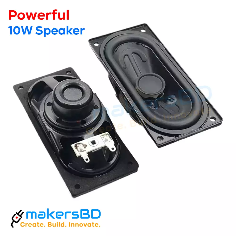 10W Rectangular Full Range Neodymium Speaker 4ohm 10W
