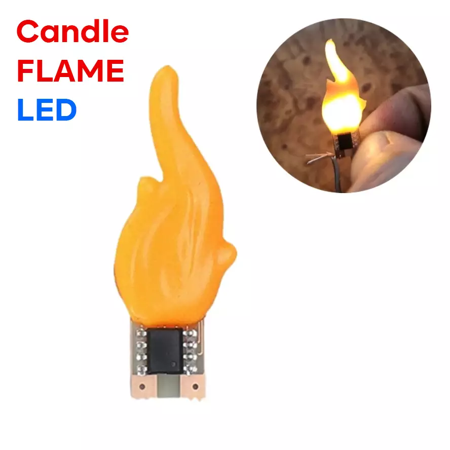 3V Candle LED Flame Edison Filament COB Light – Warm Decorative DIY Light