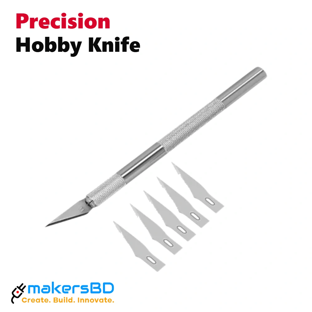 Precision Hobby Knife Craft Tool with Extra Blades for DIY & PCB Repair